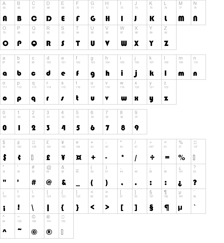 Bauhaus 93 Regular truetype font
