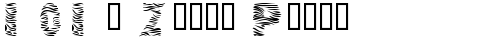 101! Zebra Print Regular truetype шрифт