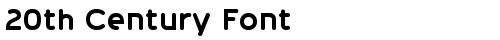 20th Century Font Regular truetype шрифт бесплатно