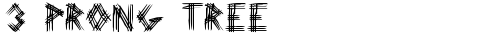 3 Prong Tree Regular TrueType-Schriftart