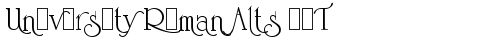 University Roman Alts LET Plain truetype шрифт