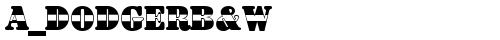 a_DodgerB&W Bold truetype шрифт