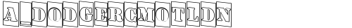 a_DodgerCmOtlDn Regular truetype font