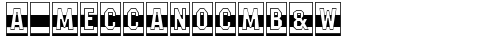 a_MeccanoCmB&W Regular truetype font