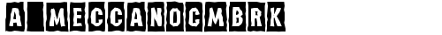 a_MeccanoCmBrk Regular truetype font