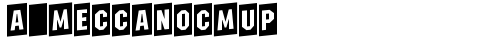 a_MeccanoCmUp Regular truetype font