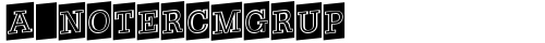 a_NoterCmGrUp Regular truetype шрифт