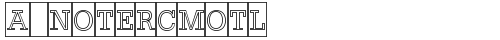 a_NoterCmOtl Regular truetype font