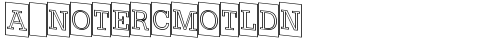 a_NoterCmOtlDn Regular truetype font