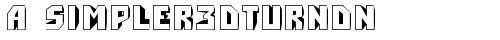 a_Simpler3DTurnDn Regular truetype шрифт