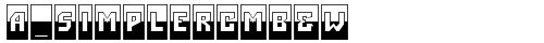 a_SimplerCmB&W Bold truetype шрифт