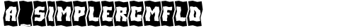 a_SimplerCmFld Bold truetype font