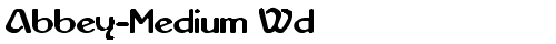 Abbey-Medium Wd Regular truetype шрифт