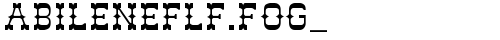 AbileneFLF.fog_ Fog truetype font