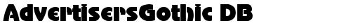 AdvertisersGothic DB Regular truetype font