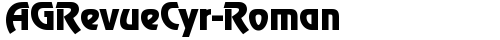AGRevueCyr-Roman Medium truetype шрифт бесплатно