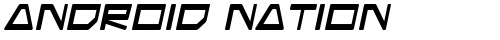 Android Nation Italic truetype шрифт