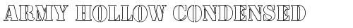 Army Hollow Condensed Regular free truetype font