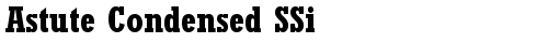 Astute Condensed SSi Bold TrueType-Schriftart
