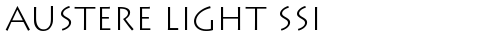 Austere Light SSi Light truetype шрифт бесплатно