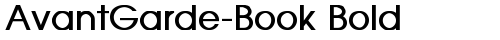 AvantGarde-Book Bold Bold font TrueType