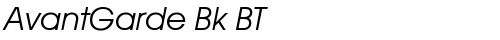AvantGarde Bk BT Book Oblique truetype шрифт бесплатно