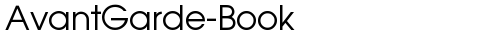 AvantGarde-Book Regular font TrueType gratuito