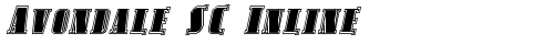 Avondale SC Inline Italic truetype fuente gratuito