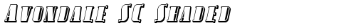 Avondale SC Shaded Italic Truetype-Schriftart kostenlos