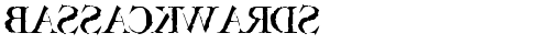Bassackwards Regular truetype шрифт
