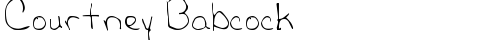 Courtney Babcock Handwritten truetype шрифт