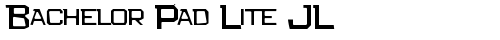 Bachelor Pad Lite JL Regular font TrueType