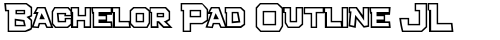 Bachelor Pad Outline JL Regular free truetype font