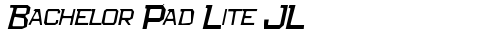 Bachelor Pad Lite JL Italic truetype шрифт