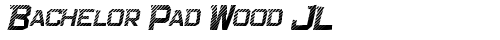 Bachelor Pad Wood JL Italic truetype font