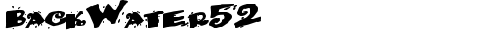 BackWater52 Bold truetype font