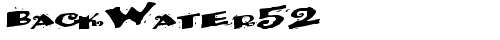 BackWater52 Regular free truetype font