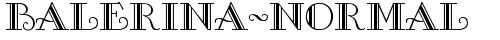 Balerina-Normal Regular truetype font