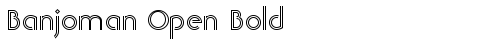 Banjoman Open Bold Regular TrueType-Schriftart