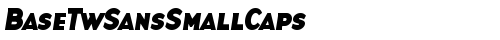 BaseTwSansSmallCaps Bold Italic Truetype-Schriftart kostenlos