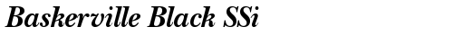 Baskerville Black SSi Bold Italic truetype font