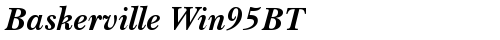 Baskerville Win95BT Bold Italic Truetype-Schriftart kostenlos