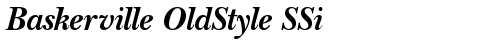 Baskerville OldStyle SSi Bold truetype font
