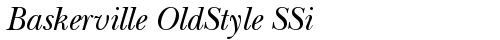 Baskerville OldStyle SSi Normal truetype font