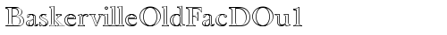 BaskervilleOldFacDOu1 Regular truetype font