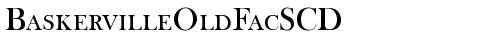 BaskervilleOldFacSCD Regular truetype font