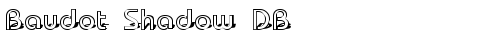 Baudot Shadow DB Normal truetype шрифт