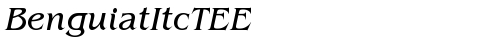 BenguiatItcTEE Italic truetype font