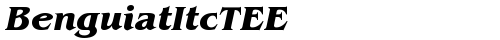 BenguiatItcTEE Bold Italic TrueType-Schriftart