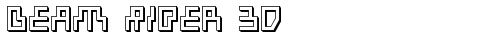 Beam Rider 3D 3D truetype font